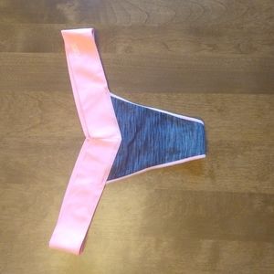Pink and Gray Victoria's Secret Thong